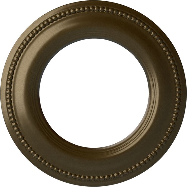 Ekena Millwork Bradford Classic Ceiling Medallion (Fits Canopies up to 8 5/8"), 13"OD x 7 1/2"ID x 3/4"P, Brass CM13BRBRS - main